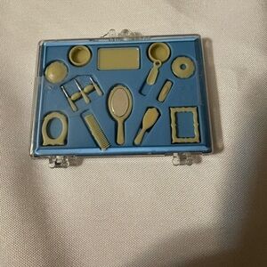 NEW in case Chrysnbon‎ Vanity Set in ivory colors - Dollhouse Miniature 1:12 NIB